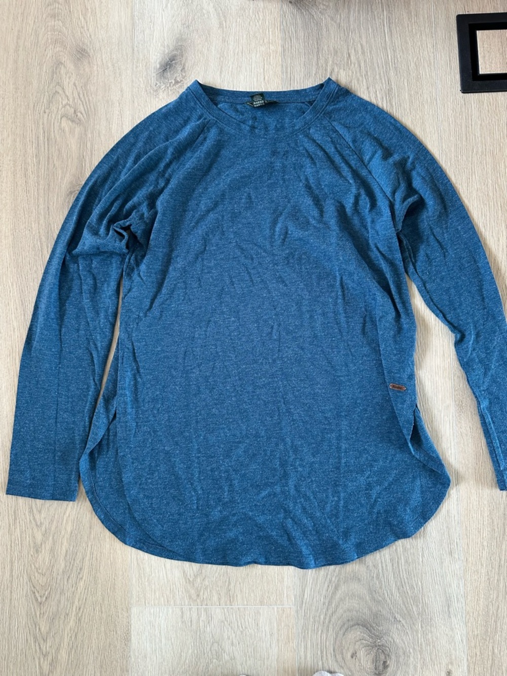 Roots Heathered Blue Crewneck Long Sleeve Tee